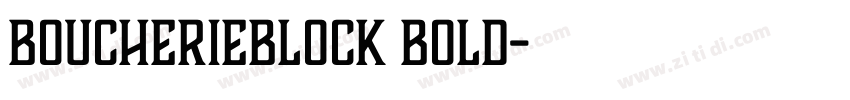 BoucherieBlock Bold字体转换